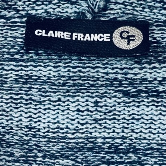 Claire France, Plus-Size Textured Cowl Neck
Sweater, 1X, Blue 🧶 - Picture 5 of 8